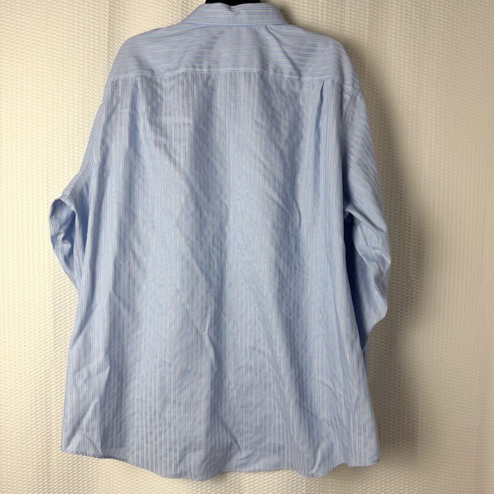 Banana Republic Button Down Shirt Mens XXL‎ Blue Striped Non-Iron Classic Fit